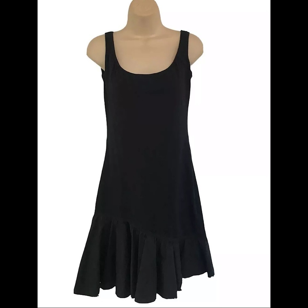 Moschino Cheap & Chic Black Asymmetrical Hem Dress